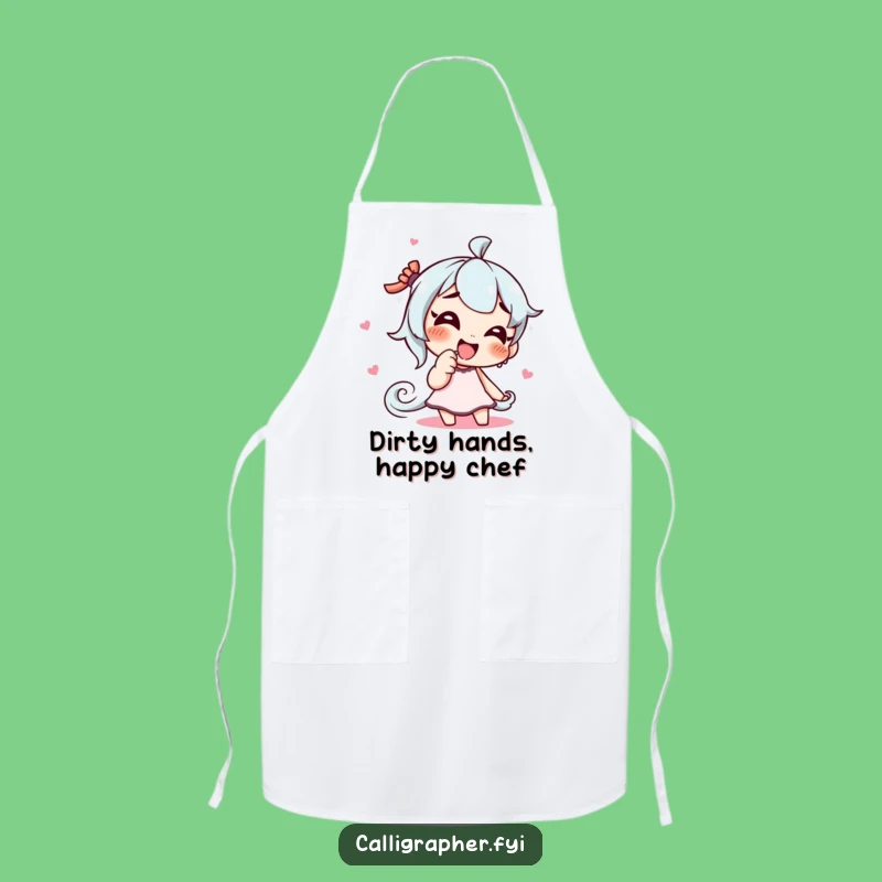 Funny Artist Finger Paint Apron: Giggling Character Protecting Clothes, Practical Funny Gift