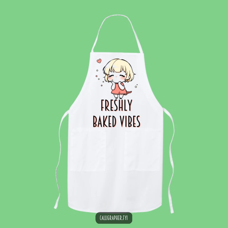 Funny Maker's Apron: Gentle Blow Ink Character, Kitchen Gift