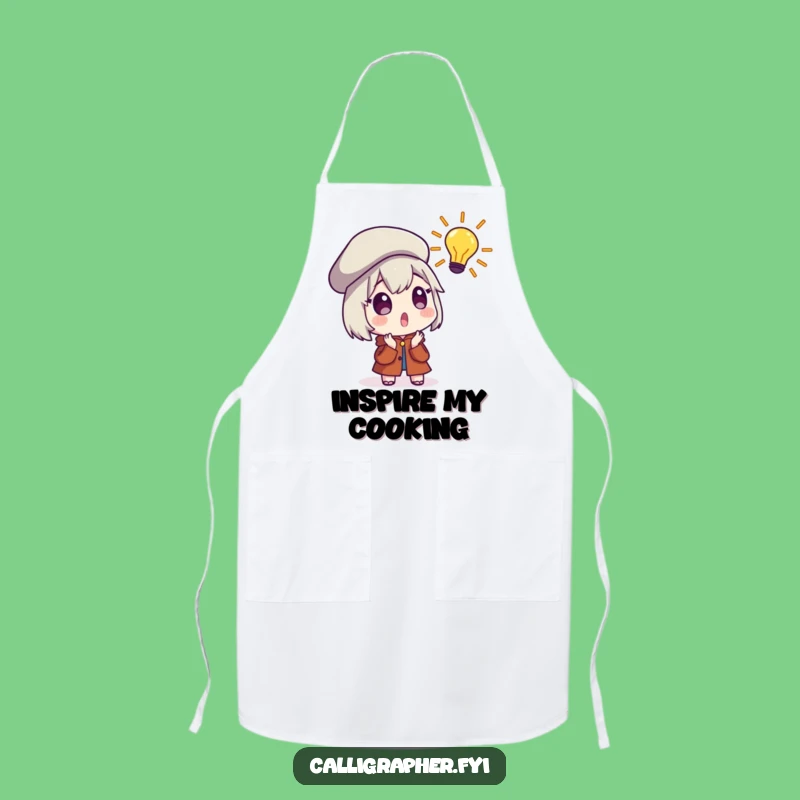 Funny Artist's Apron - Surprised Beret Character, Protect Your Clothes with Creative Humor