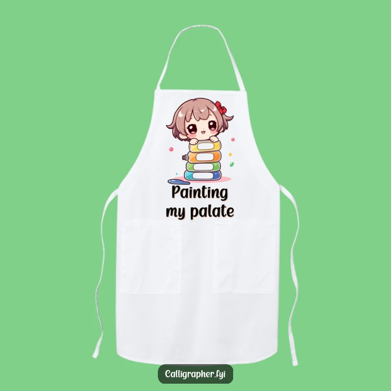 Funny Artist's Juggle Apron - Cute Character Ink Balance Chef Gift
