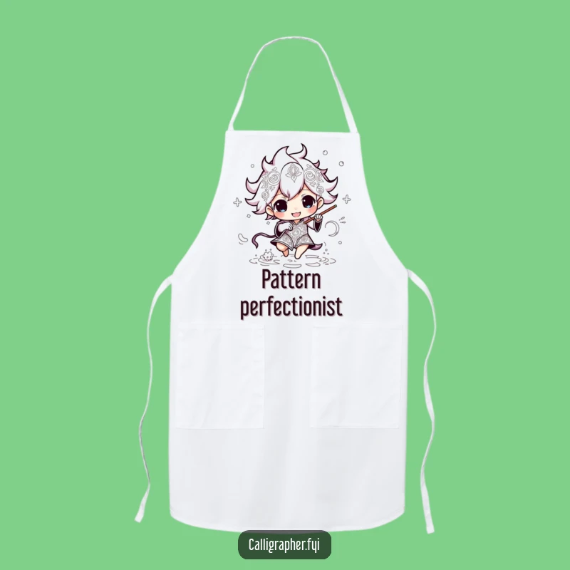 Funny Pattern Artist Apron: Energetic Character Intricate Work Funny Gift