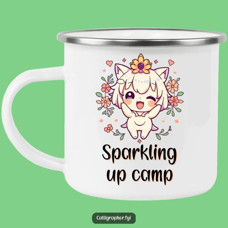 Funny Cute Character Decorating Camping Mug - Adventure Decorated with Joy!