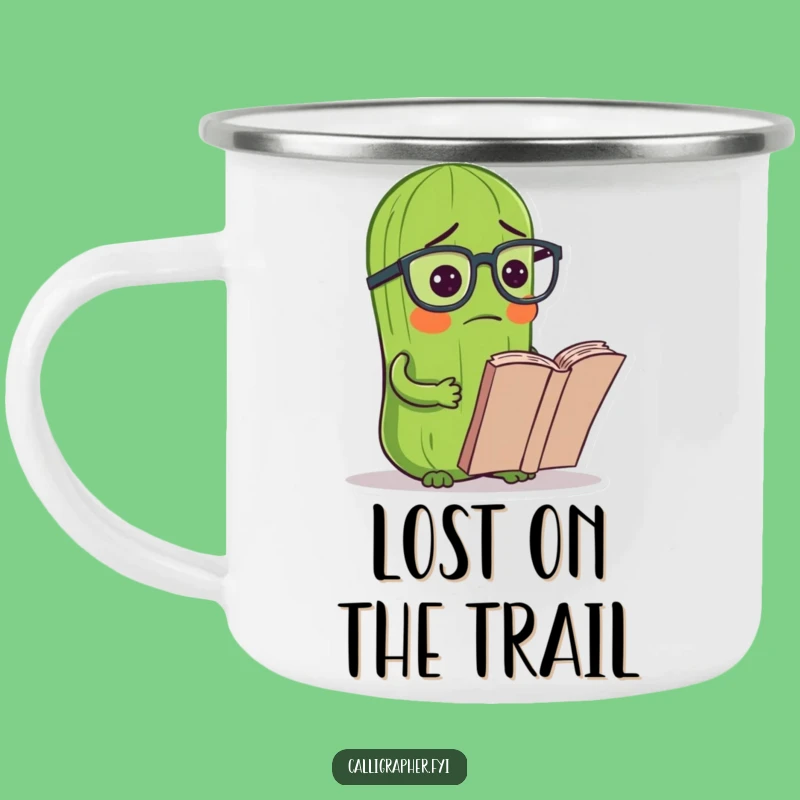 Funny Pickle Campfire Mug: Hilarious Companion for Puzzled Outdoorsmen