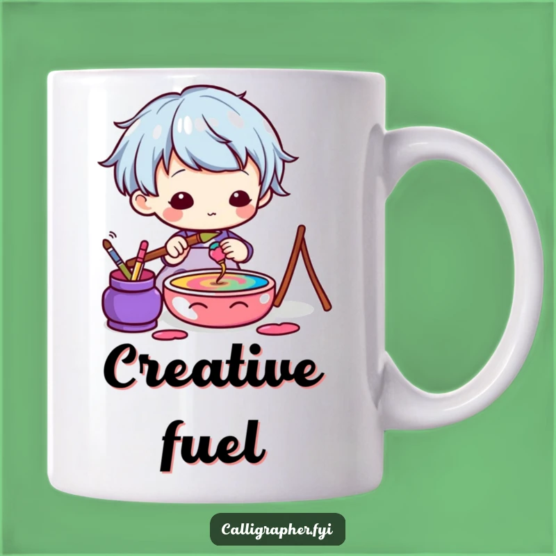 Funny Kawaii Artist Mug - Colorful Creations & Cute Art Gift