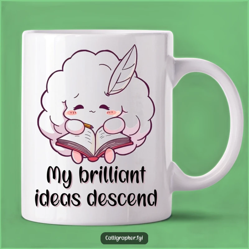 Funny Cloud Scribbling Mug: A Hilarious Gift for Writers Who Love Cute Cloud Designs