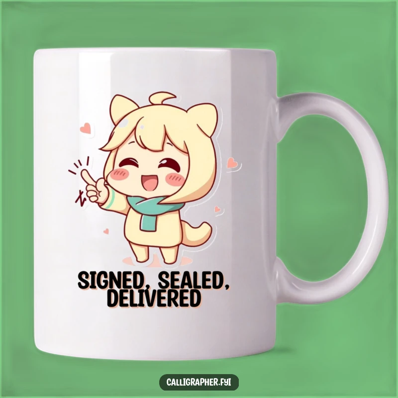 Funny Signature Flourish Mug: A Hilarious Gift for the Grand Penman!