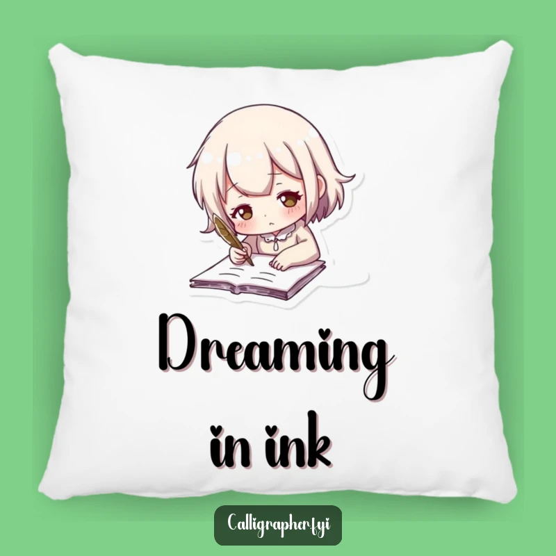 Funny Quill Writing Pillow: Cute Character's Cozy Writing Snuggle Funny Gift
