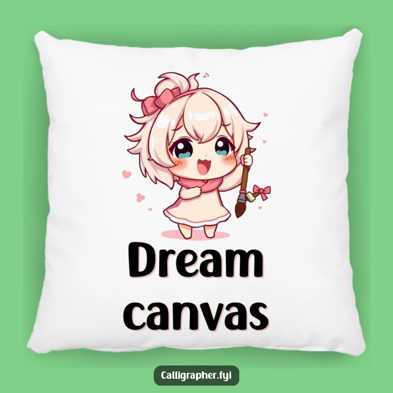 Funny Artist Rice Character Pillow: Comfy Cushion with Creative Design
