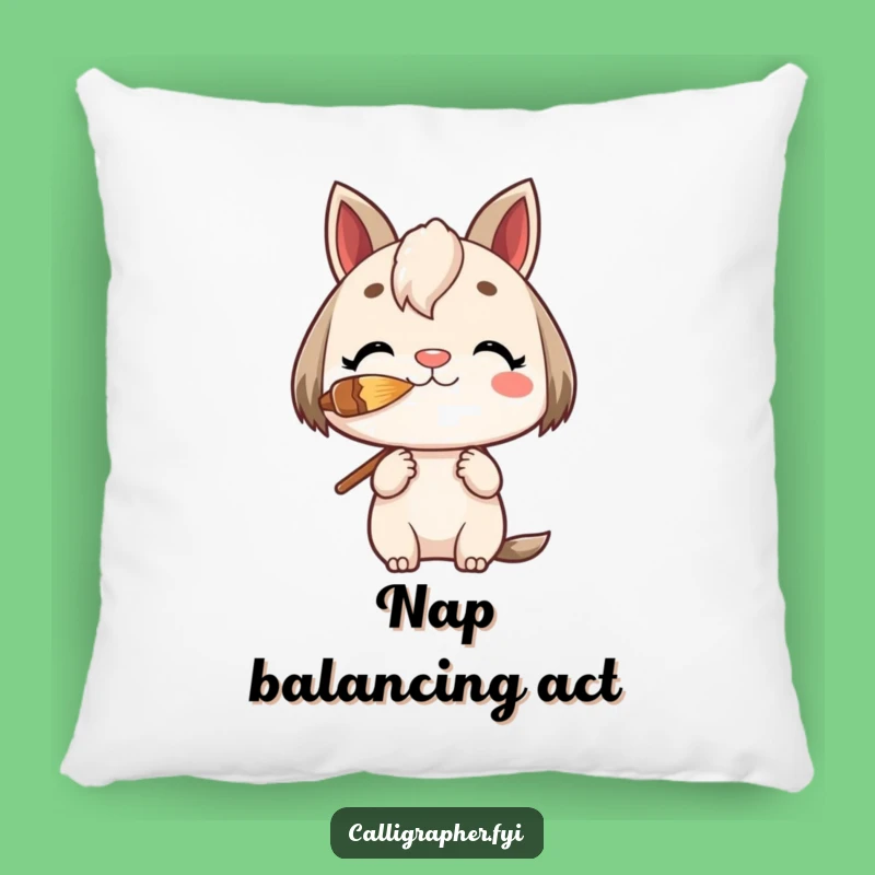 Funny Charming Character Balancing Pillow - Rest Your Head on Focused Art!