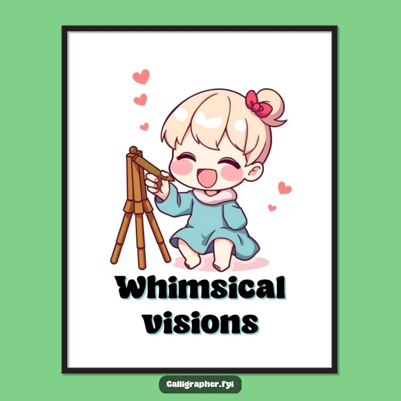 Funny Digital Art: Whimsical Sketch Character, Instant Humorous Decor