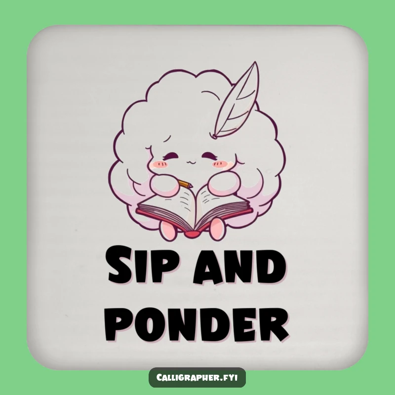Funny Cloud Scribble Coaster: Protect Your Surfaces with Humor