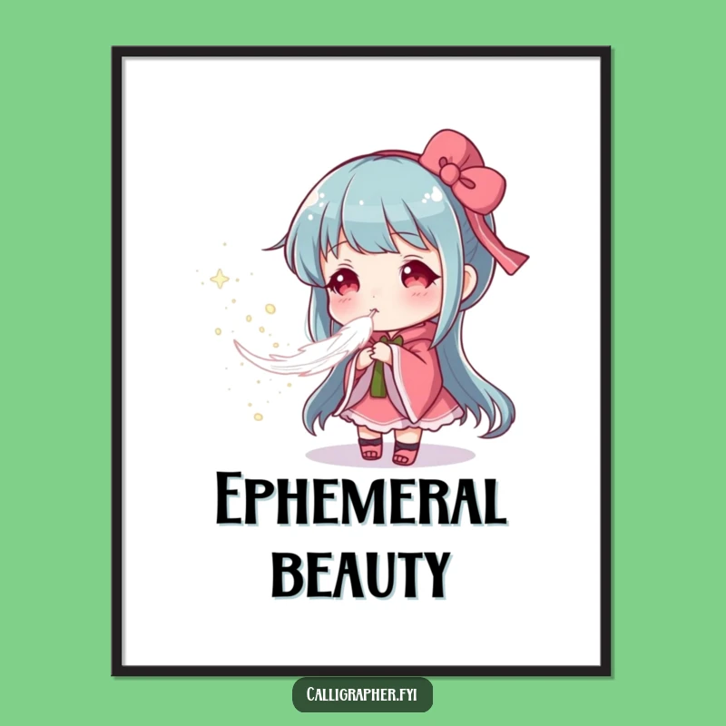 Funny Gentle Art Poster: Soft Pigment Clouds - A Funny Gift Piece!