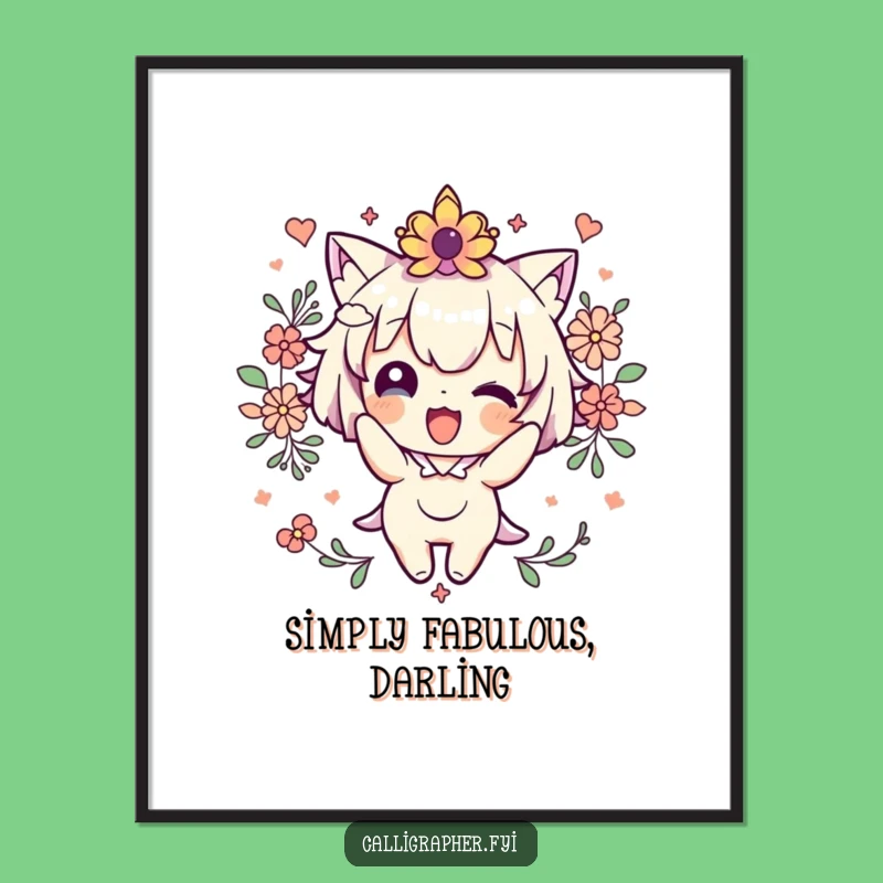 Funny Cute Character Decorating Poster - Adorable Wall Art for Joyful Spaces!