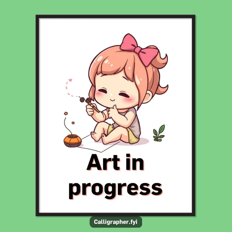 Funny Intense Focus Poster: Delicate Art for a Humorous Space!