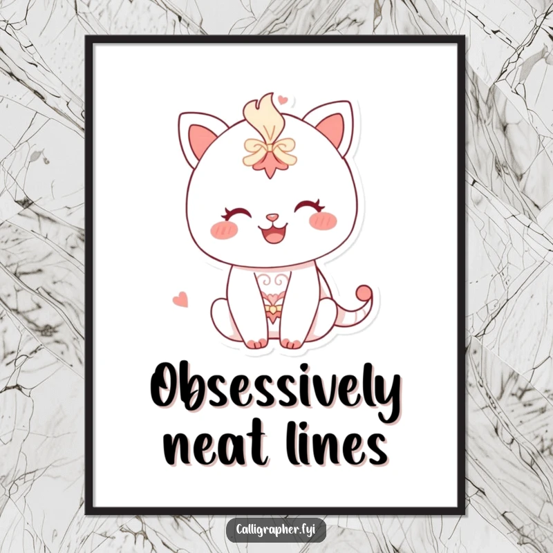 Funny Poster depicting a happy character diligently drawing a detailed, complex pattern, showcasing artistic concentration and precision.