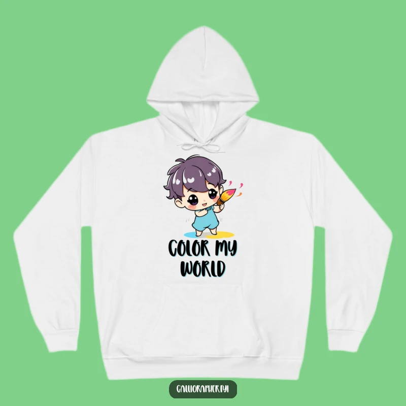 Cozy Funny Art Character Hoodie - Painter Comfort Gift