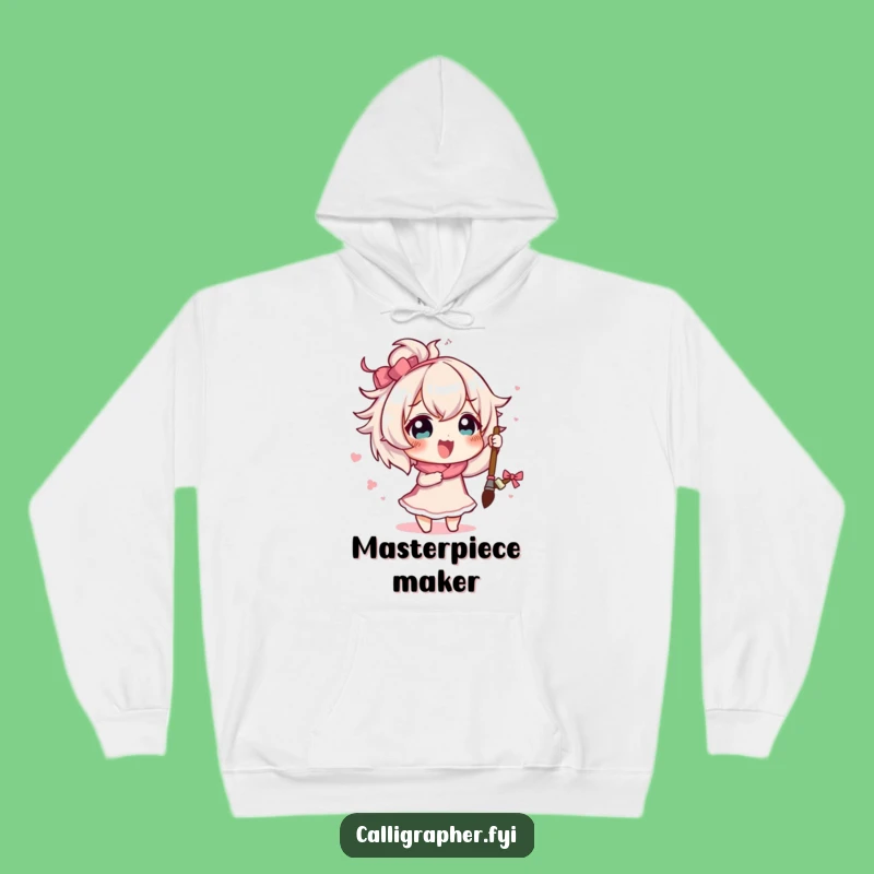 Cozy Funny Artist Rice Character Hoodie: Warm Up with Creative Style