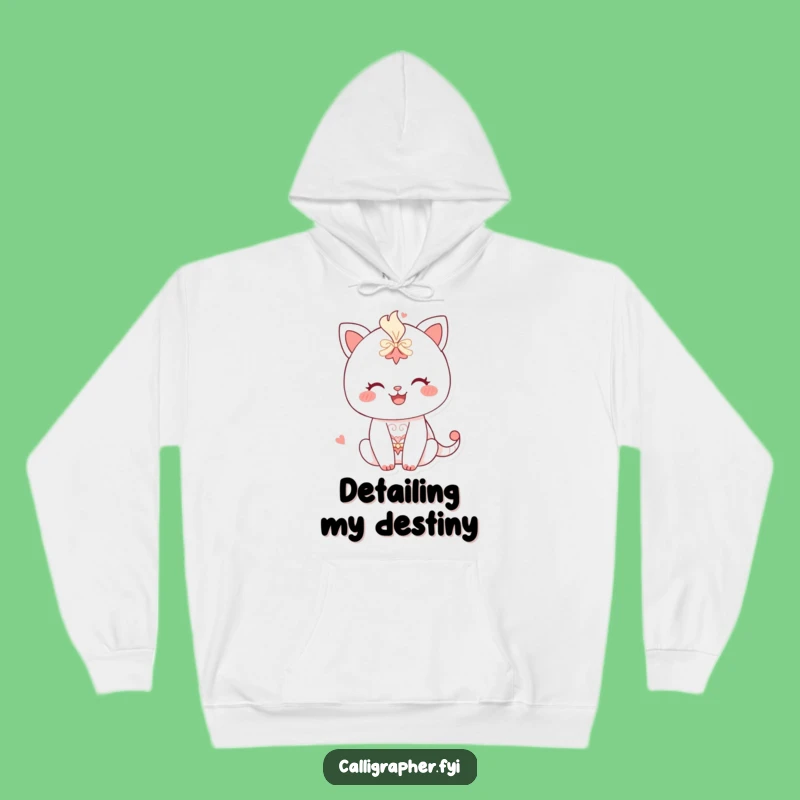 Cozy Funny Happy Character Drawing Hoodie - Stay Focused in Artistic Comfort!