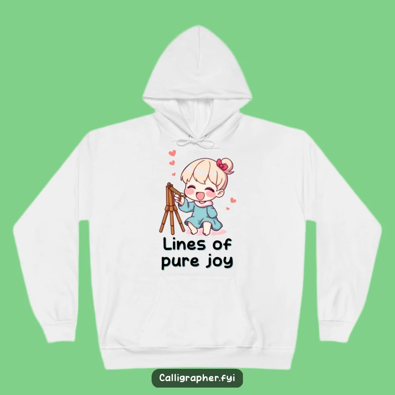 Funny Hoodie: Whimsical Sketch Character, Cozy Creative Gift