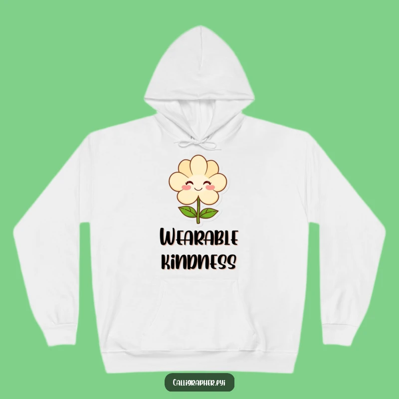 Funny Warmhearted Artist Hoodie: Cozy Flower Art - The Ultimate Funny Gift!