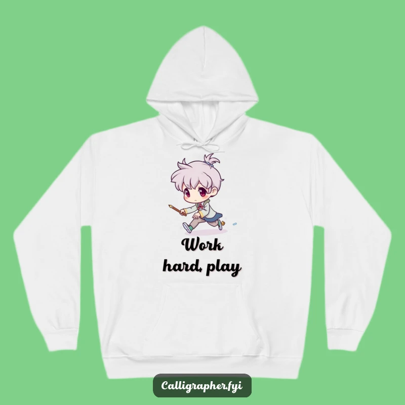 Funny Mischievous Brush Hoodie: Artist's Chase Fun - The Ultimate Funny Gift!