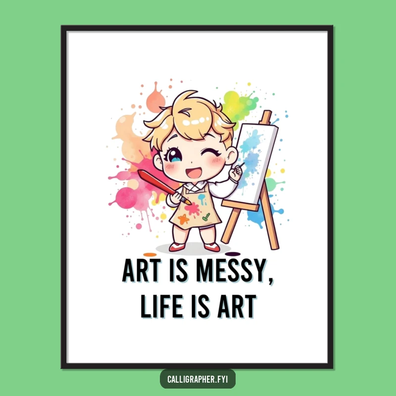 Funny Artist Wall Art: Free Printable Downloadable Decor for Creative Spaces