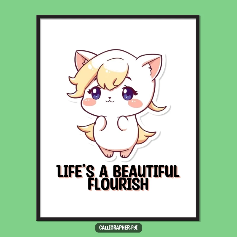 Funny Free Printable Wall Art: Focused Character Drawing Flourish - Hilarious Home Decor