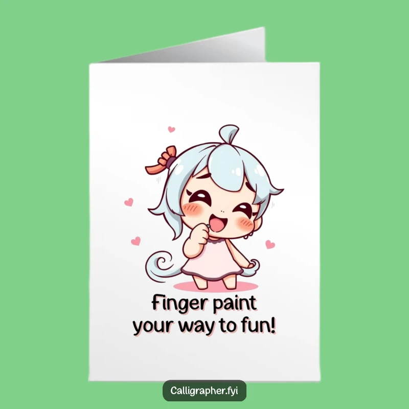 Playful Artist Birthday Card: Free Printable Downloadable Greeting Card for Fun Lovers