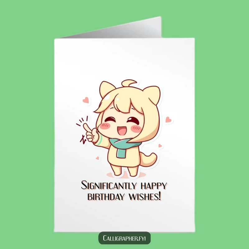 Free Printable Birthday Card: Flourishing Character Funny Downloadable Gift