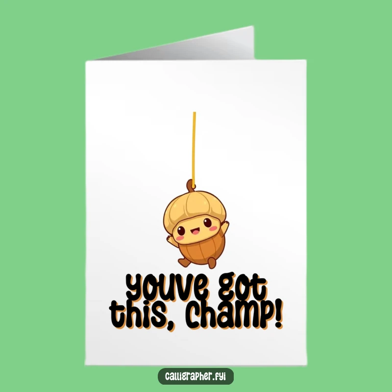 Free Printable Funny Congrats Card: Acorn s Spaghetti Ride