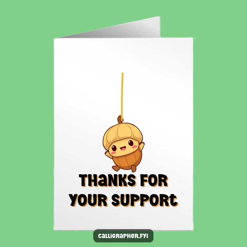 Free Printable Funny Thank You Card: Acorn s Spaghetti Journey