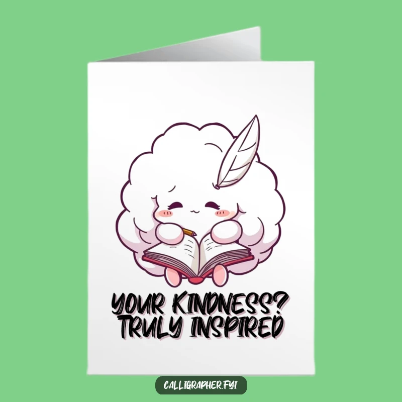 Free Printable Thank You Card: Busy Cloud - Funny Downloadable Gift!