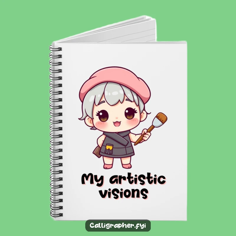Funny Artist Beret Notebook: Sketch Your Ideas with Pride