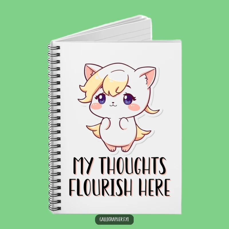 Funny Artist Notebook: Cute Character Elegant Flourish Journal