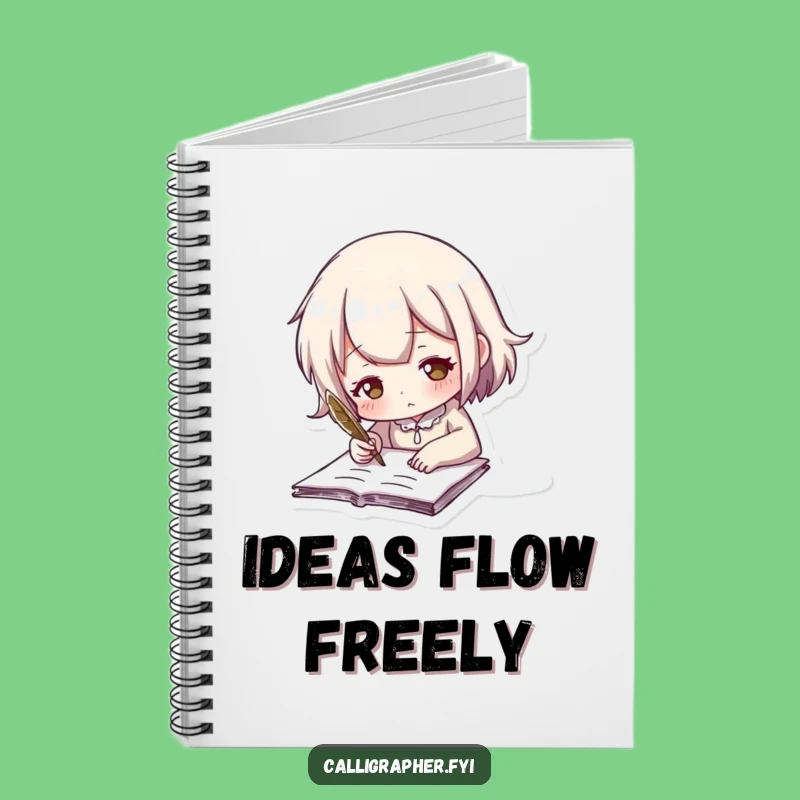 Funny Quill Writing Notebook: Cute Character's Journal Funny Gift