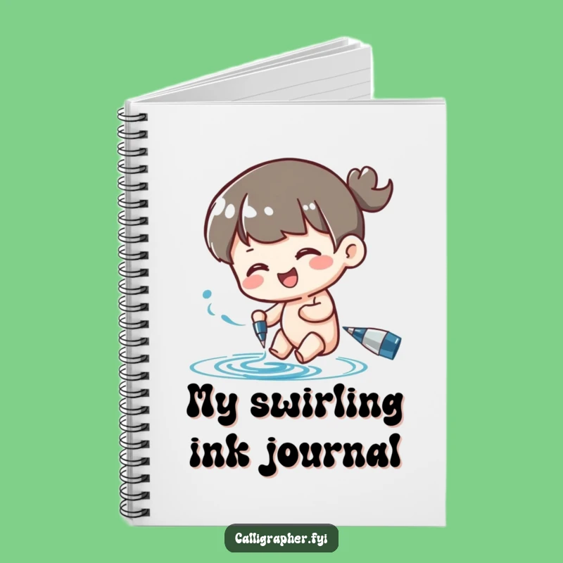 Funny Ink Swirl Notebook: Jot Down Creative Ideas