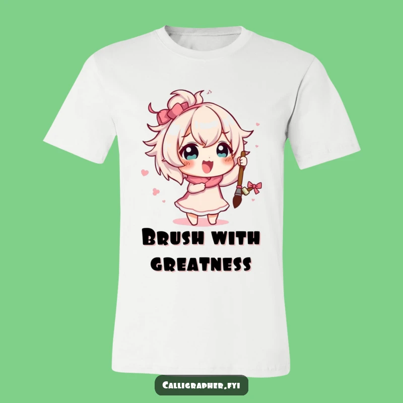 Funny Artist Rice Character Tee: Creative Apparel, Perfect Gift