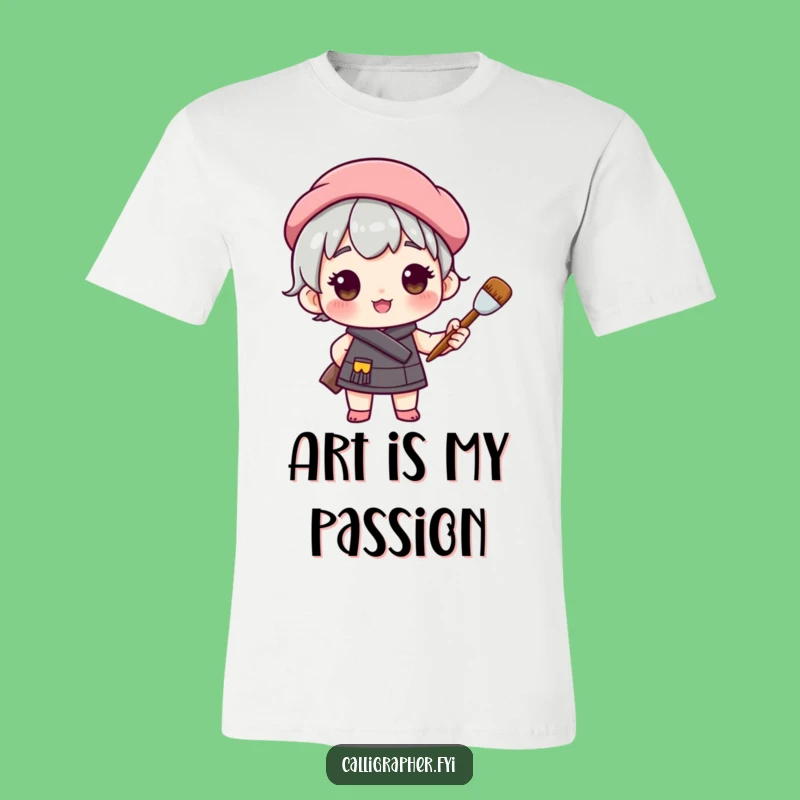 Funny Artist Beret T-Shirt: Creative Pride Gift for Painters