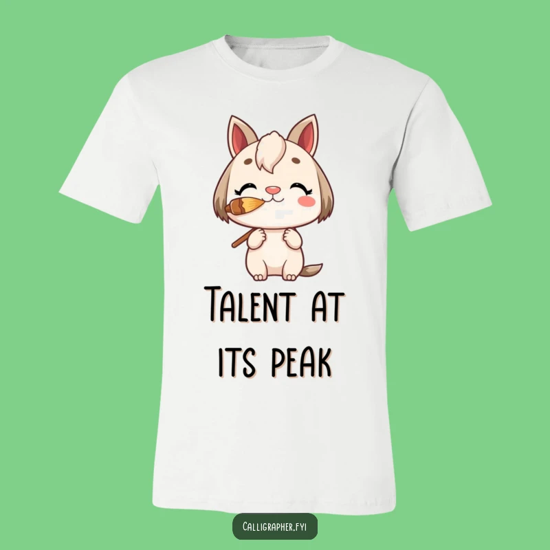 Funny Charming Character Balancing T-Shirt - Wear Your Artistic Focus!