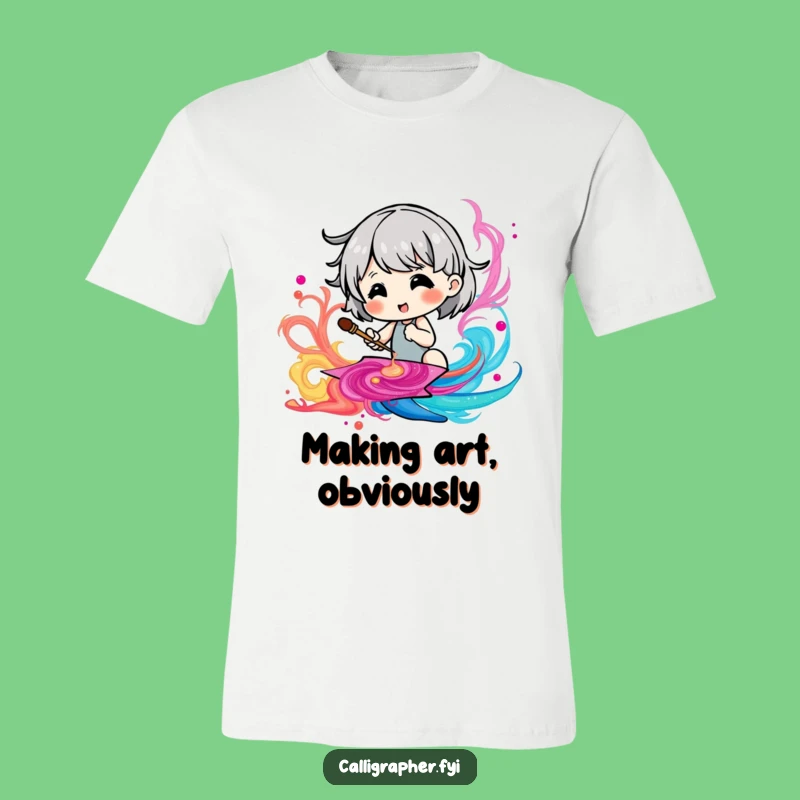 Funny Cute Character T-Shirt: Express Your Artistic Flair with Humorous Style!