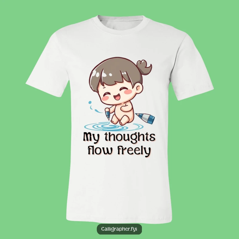 Funny Pen Swirl T-Shirt: Wear Your Artistic Expression