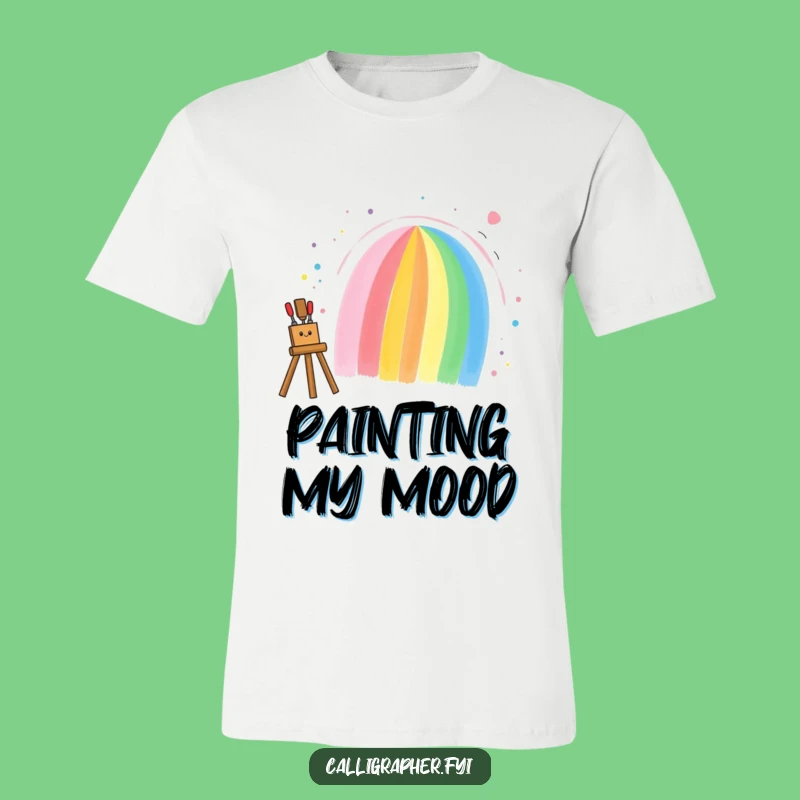 Funny Rainbow Artist T-Shirt: Express Your Vibrant Creativity - Hilarious Gift!