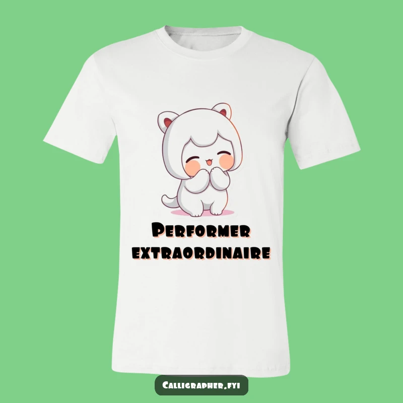 Funny Artistic Bow T-Shirt - Cute Character Proud Smile Tee Gift