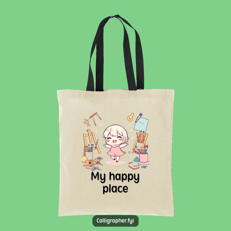 Funny Art Supply Hauler Tote: Creative Dance Character Bag, Gift